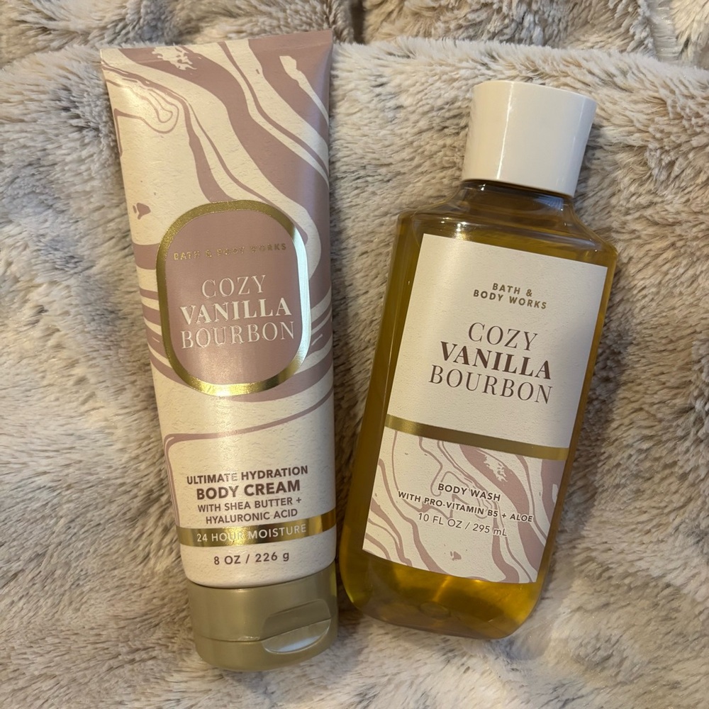Bath & Body Work Cozy Vanilla Bourbon Set